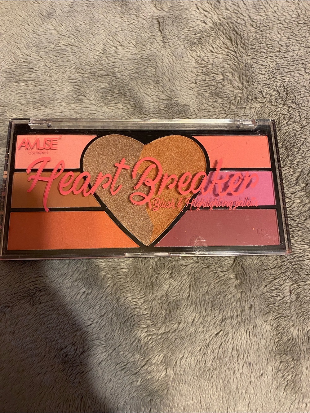 Amuse Cosmetics Heart Breaker Blush & Highlight Palette - Pink/Peach